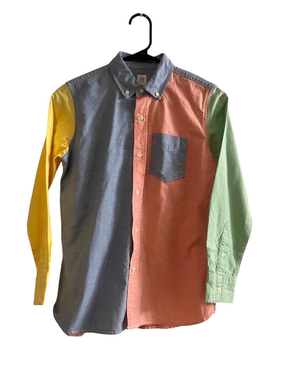 GAP Multi-Colorblock Oxford Button-Down Shirt - Size Large